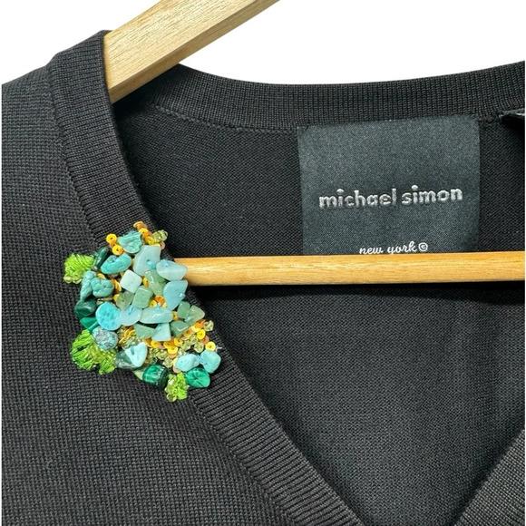 Michael Simon New York Vintage
Jewelled Turtles Cardigan Silk Blend - Picture 4 of 10